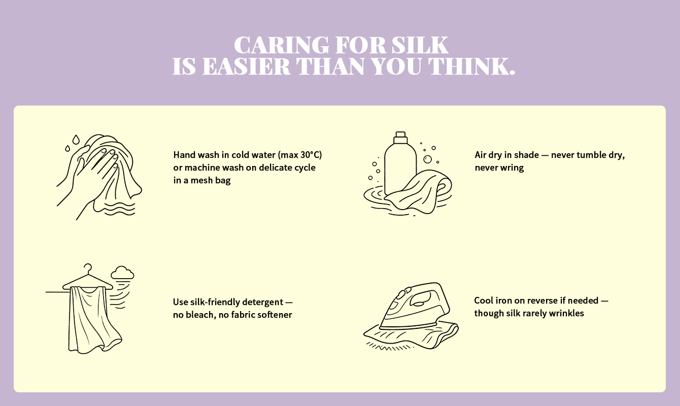 Washing method of mulberry silk