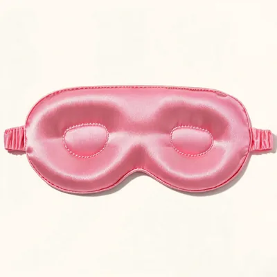 3D Contoured Silk Sleep Mask - Pink